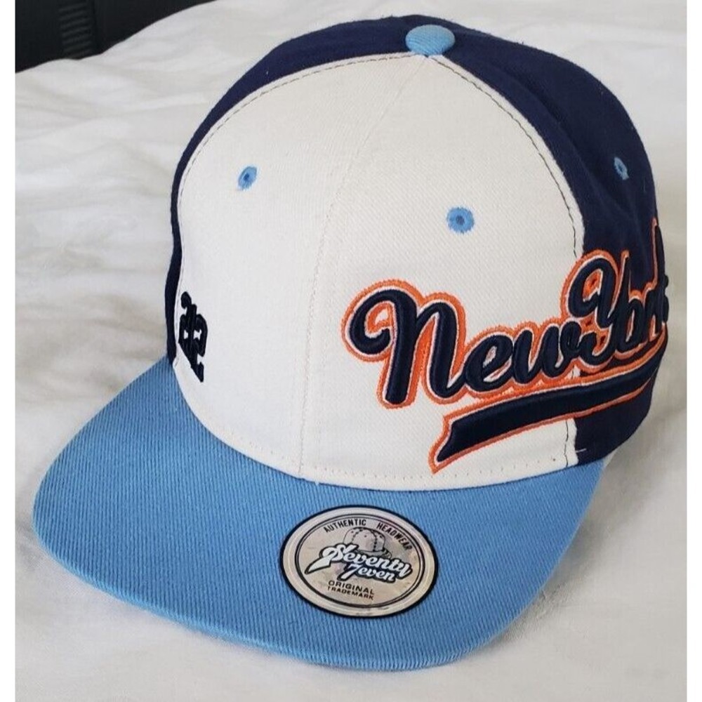 Seventy Seven NYC SnapBack Hat Ball Cap New York City 212 Blue Orange White NWT